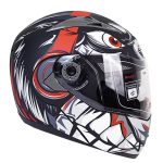 کلاه کاسکت فک متحرک دی ای وان ۱۰۸ مدل Dragon Red