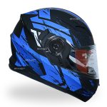 کلاه کاسکت فک متحرک ردلاین مدل ۹۳۵ طرح مشکی آبی