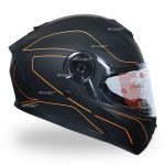 کلاه کاسکت فک متحرک ردلاین مدل ۹۳۷ رنگ مشکی نارنجی