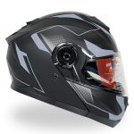 کلاه کاسکت فک متحرک ردلاین مدل ۹۳۷ رنگ مشکی طوسی مات