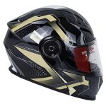 کلاه کاسکت فک متحرک ردلاین مدل ۹۳۹ طرح Gold Rose