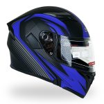 کلاه کاسکت فک متحرک Da1 مدل ۱۰۱ رنگ مشکی آبی