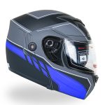 کلاه کاسکت فک متحرک DA1 مدل ۱۰۲ رنگ آبی مشکی