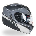 کلاه کاسکت فک متحرک DA1 مدل ۱۰۲ رنگ خاکستری مشکی