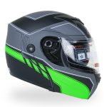 کلاه کاسکت فک متحرک DA1 مدل ۱۰۲ رنگ سبز مشکی