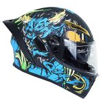 کلاه کاسکت فک متحرک کایک مدل Blue Thunder God