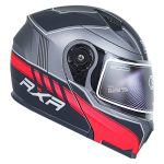 کلاه کاسکت فک متحرک RXR مدل ۶۹۱ رنگ طوسی قرمز