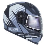 کلاه کاسکت فک متحرک RXR مدل ۶۹۱ رنگ طوسی مشکی