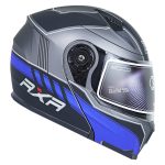 کلاه کاسکت فک متحرک RXR مدل ۶۹۱ طرح آبی طوسی