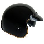 کلاه کاسکت وسپا دی ای وان کد ۴۰۴ رنگ مشکی براق