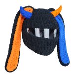 کلاه کاسکت پی مدل NOFACE EVIL OR/BK