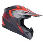 کلاه کاسکت کراس برند ردلاین کد ۷۵۰ رنگ مشکی قرمز مات