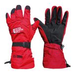 دستکش موتورسواری نورث فیس مدل Gore-Tex رنگ قرمز