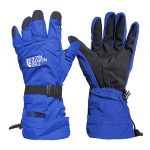 دستکش موتورسواری نورث فیس مدل Gore-Tex رنگ آبی کاربنی