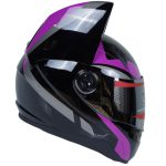 کلاه کاسکت خرگوشی نیترنیوس مدل FF-319 black purple