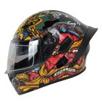 کلاه کاسکت فک متحرک کایک مدل 772 طرح Exorcist