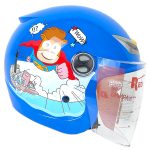 کلاه کاسکت کودک بدون فک ردلاین مدل ۹۰۸ رنگ آبی superman