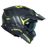 کلاه کاسکت فک جدا برند راپیدو 890 مدل اسکورپین رنگ مشکی زرد