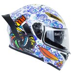 کلاه کاسکت بلوتوث دار فک متحرک کایک مدل Waite Native Americans